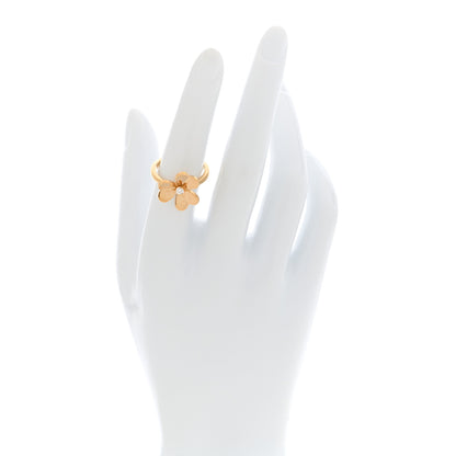 Van Cleef & Arpels 18K Yellow Gold Diamond Small Frivole Ring 52 6 2 of 5