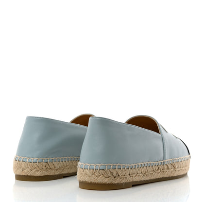 Chanel Lambskin CC Espadrilles 41 Light Blue Black 4 of 9