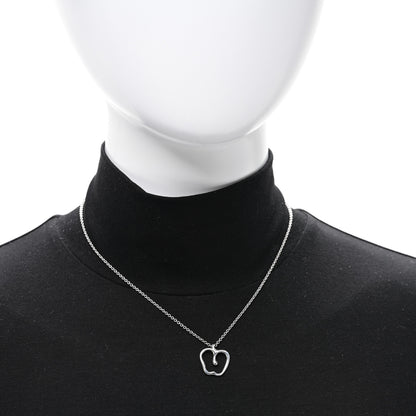Tiffany Sterling Silver Elsa Peretti Apple Pendant Necklace 2 of 4