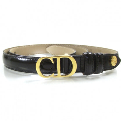 Christian Dior Patent CD Buckle Belt 34 1 of 8