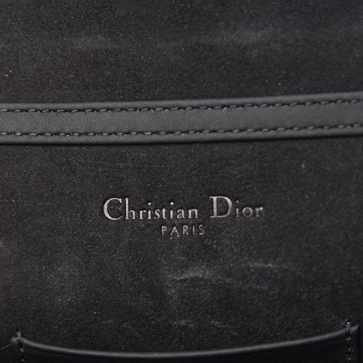 Ultra Matte Calfskin Studded Vertical Diorama Black