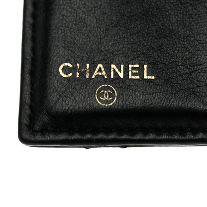 Chanel Lambskin Quilted CC Compact Bifold Wallet Black 6 of 8