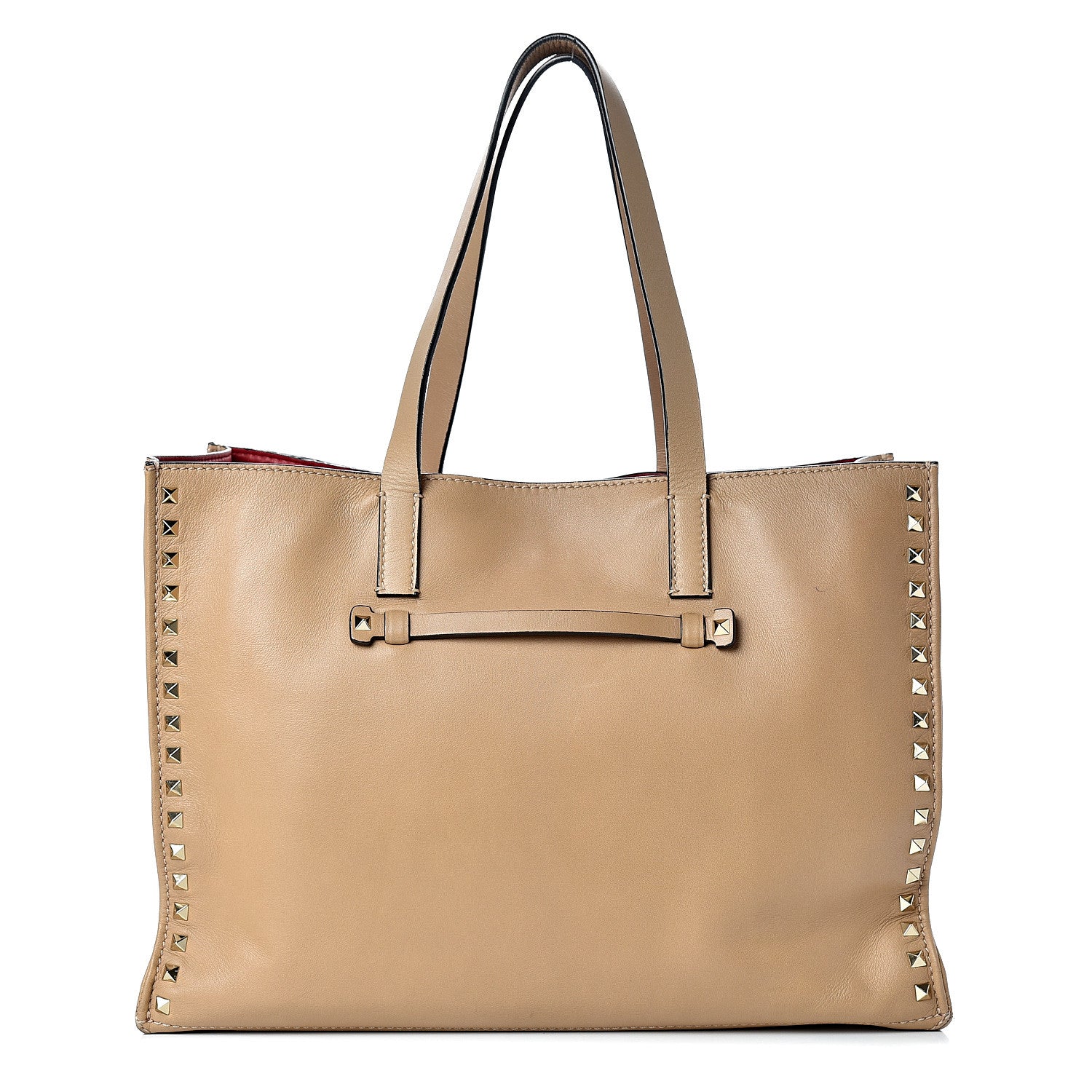 Valentino Garavani Nappa Medium Rockstud Soft Tote Alpaca 1 of 15