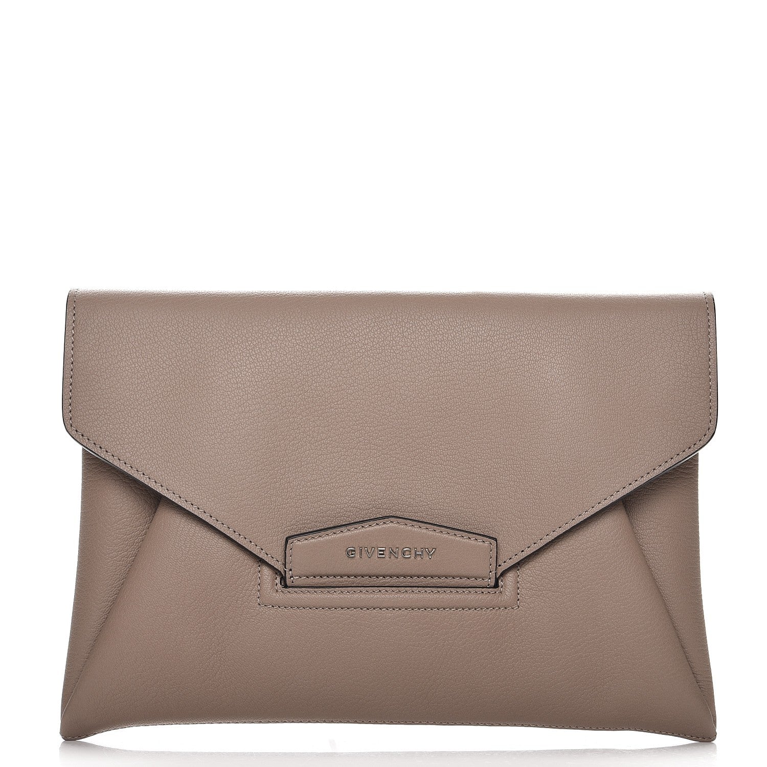 Givenchy Sugar Goatskin Medium Antigona Envelope Clutch Mastic 1 of 7