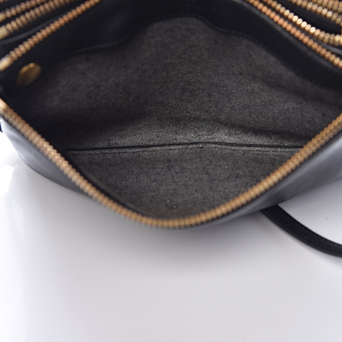 Lambskin Small Trio Crossbody Bag Black