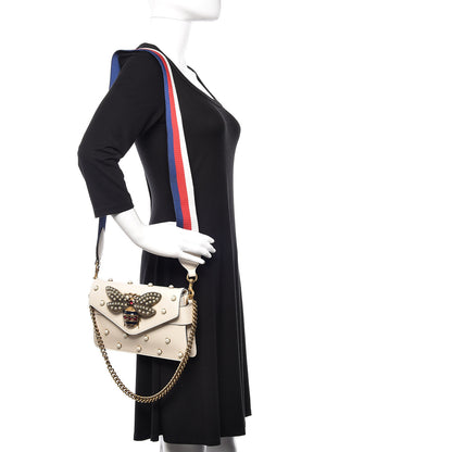 Gucci Nappa Pearl Studded Mini Queen Margaret Broadway Shoulder Bag Mystic White 2 of 10