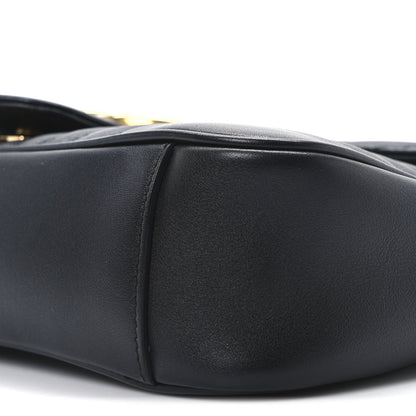 Gucci Calfskin Matelasse Medium GG Marmont Shoulder Bag Black 10 of 10
