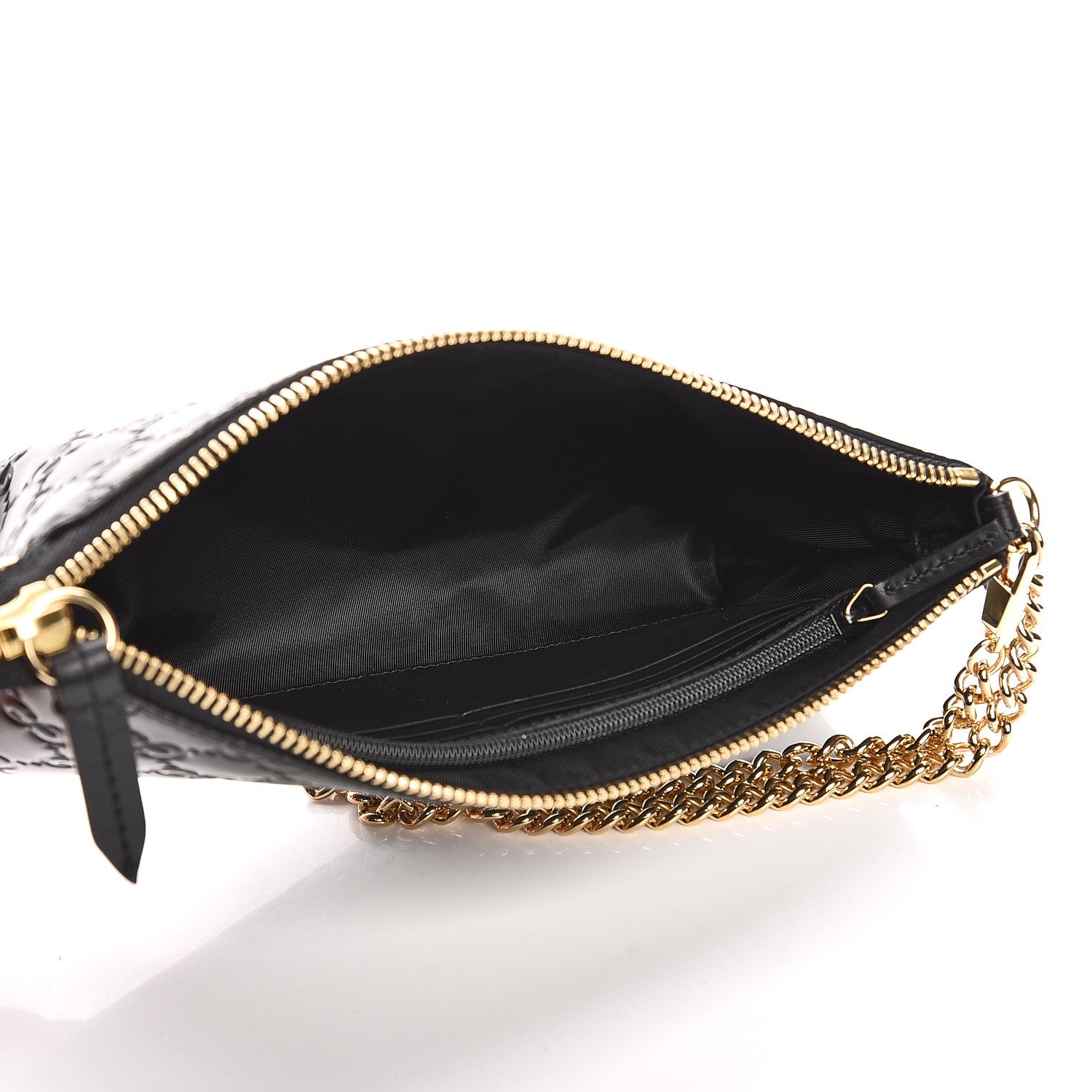 Gucci Guccissima Signature Wrist Wallet Black 5 of 7