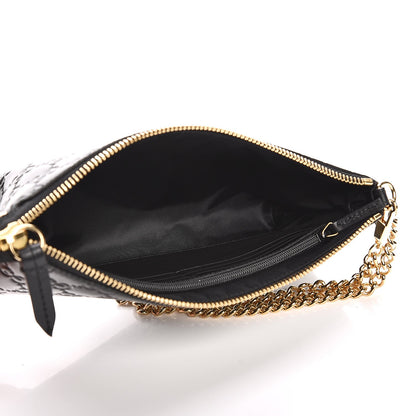 Gucci Guccissima Signature Wrist Wallet Black 5 of 7