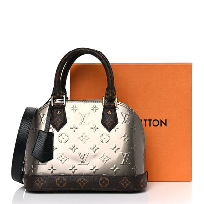 Louis Vuitton Vernis Epi Monogram Alma BB Champagne Metallise 15 of 15