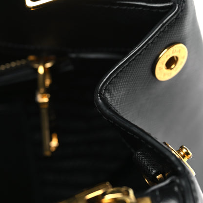 Prada Saffiano Medium Galleria Double Zip Tote Black 11 of 13
