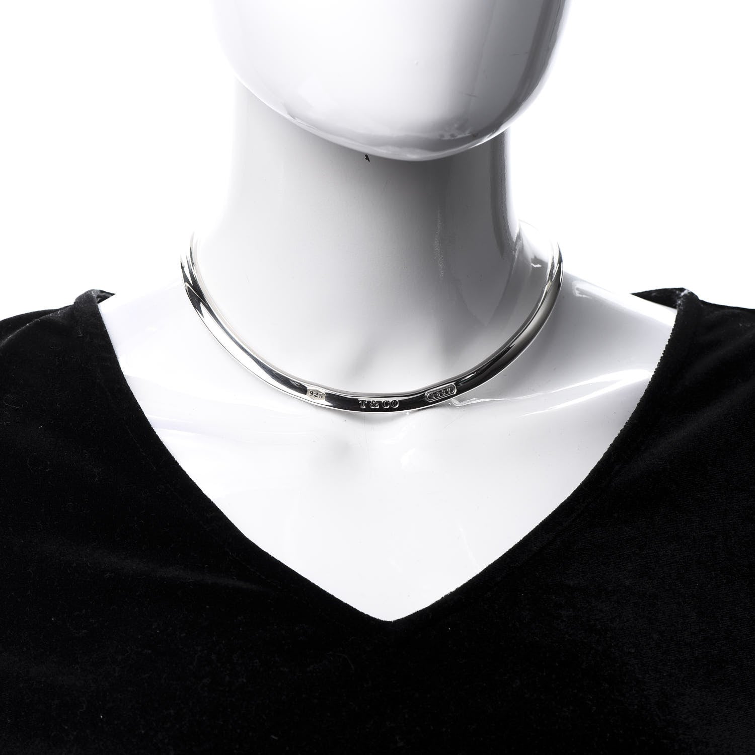 Tiffany Sterling Silver 1837 Collar Necklace 2 of 5