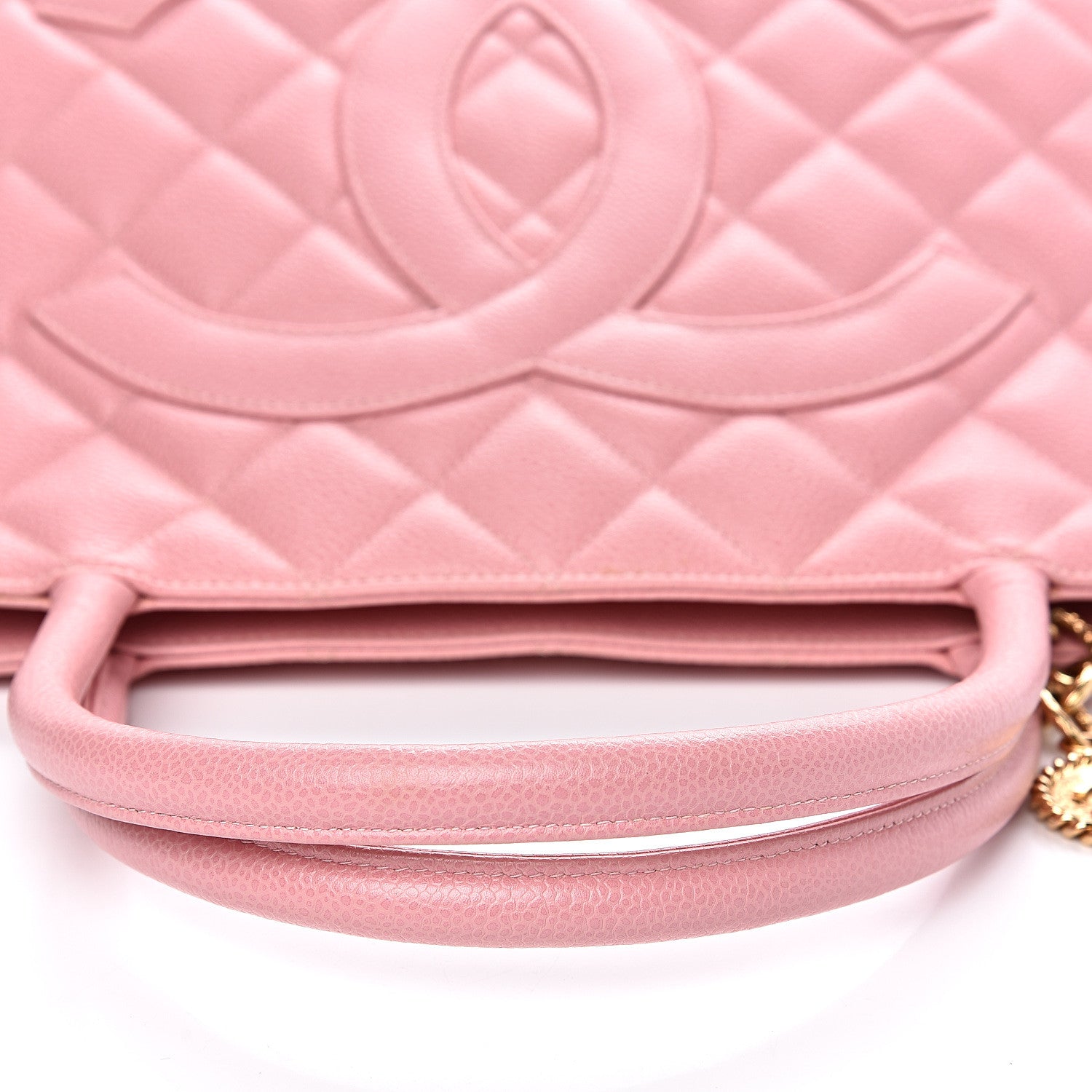 Chanel Caviar Quilted Medallion Tote Light Pink 10 of 14
