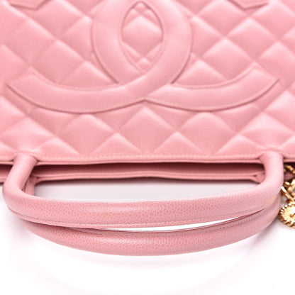 Chanel Caviar Quilted Medallion Tote Light Pink 10 of 14