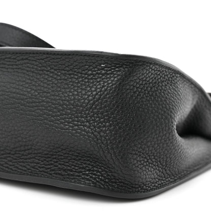 Hermes Taurillon Clemence Halzan 31 GM Black 10 of 13