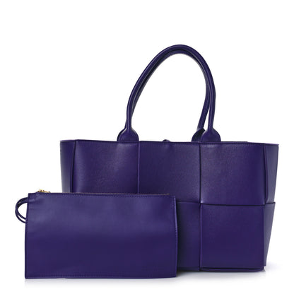 Bottega Veneta Smooth Calfskin Intrecciato Small Arco Tote Unicorn 1 of 9