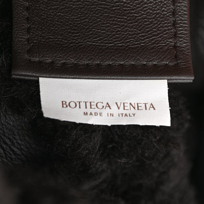 Bottega Veneta Shearling Intrecciato The Chain Tote Black 6 of 10