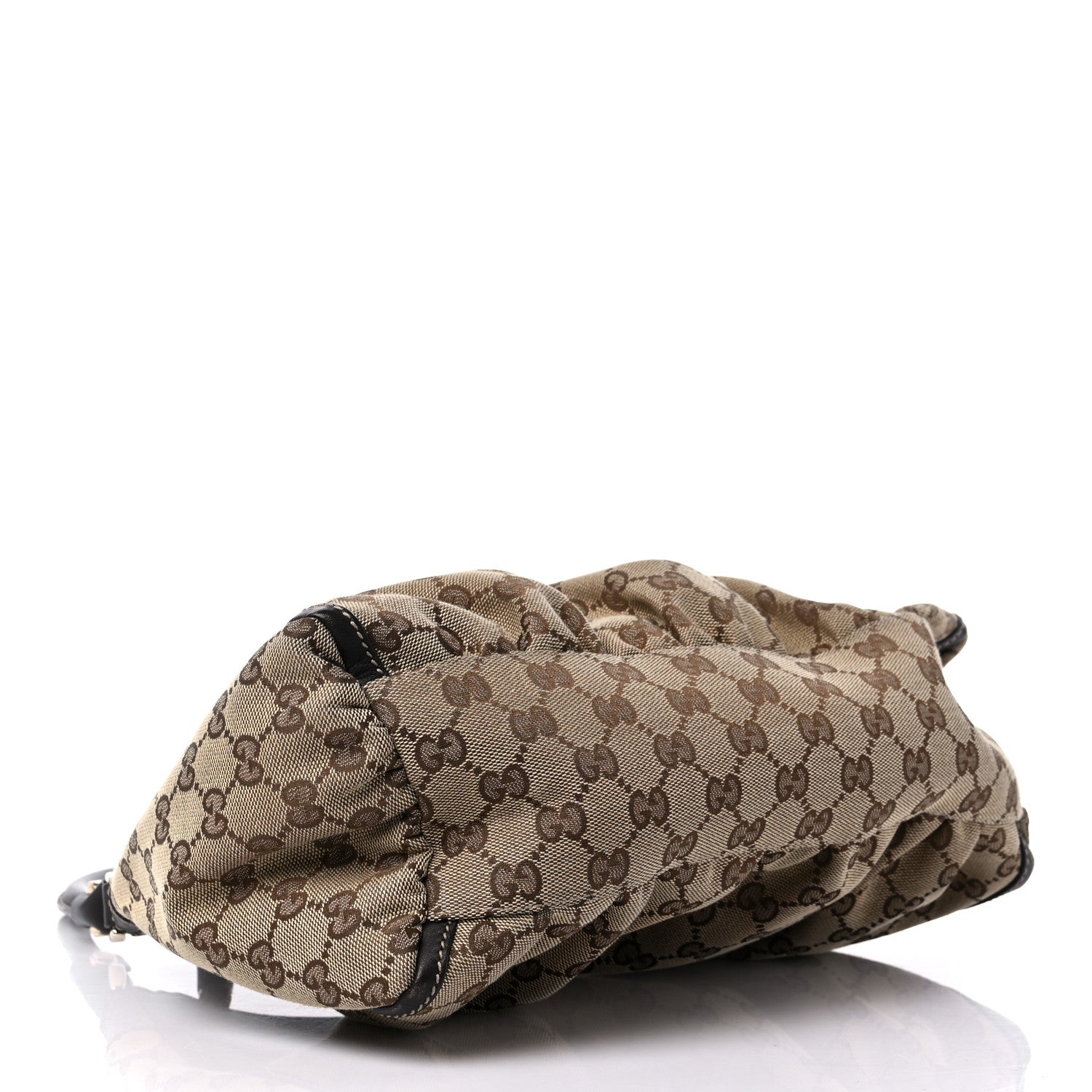 Gucci Monogram Medium D Gold Ring Hobo Dark Brown 4 of 14