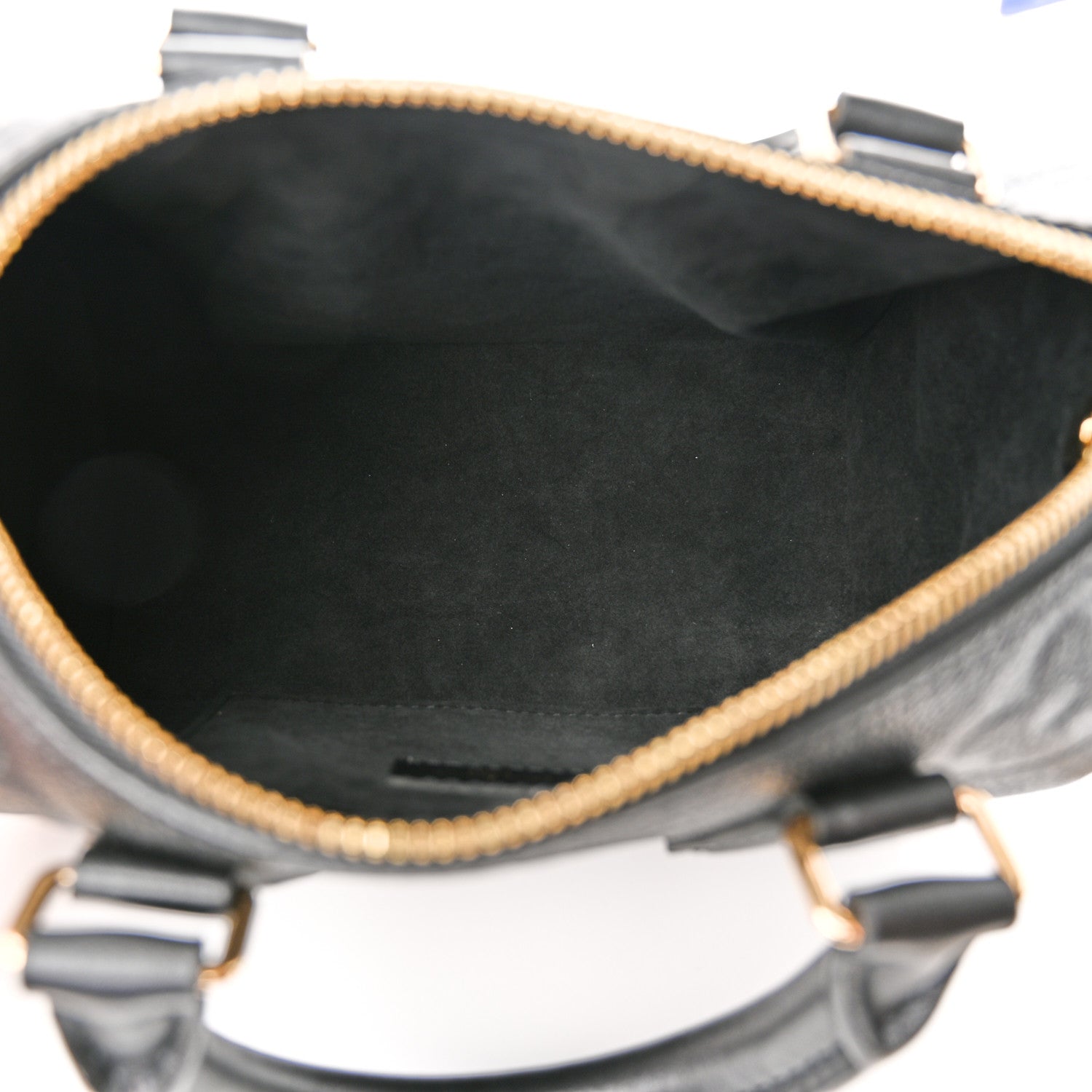 Louis Vuitton Empreinte Monogram Giant Speedy Bandouliere 20 Black 5 of 10