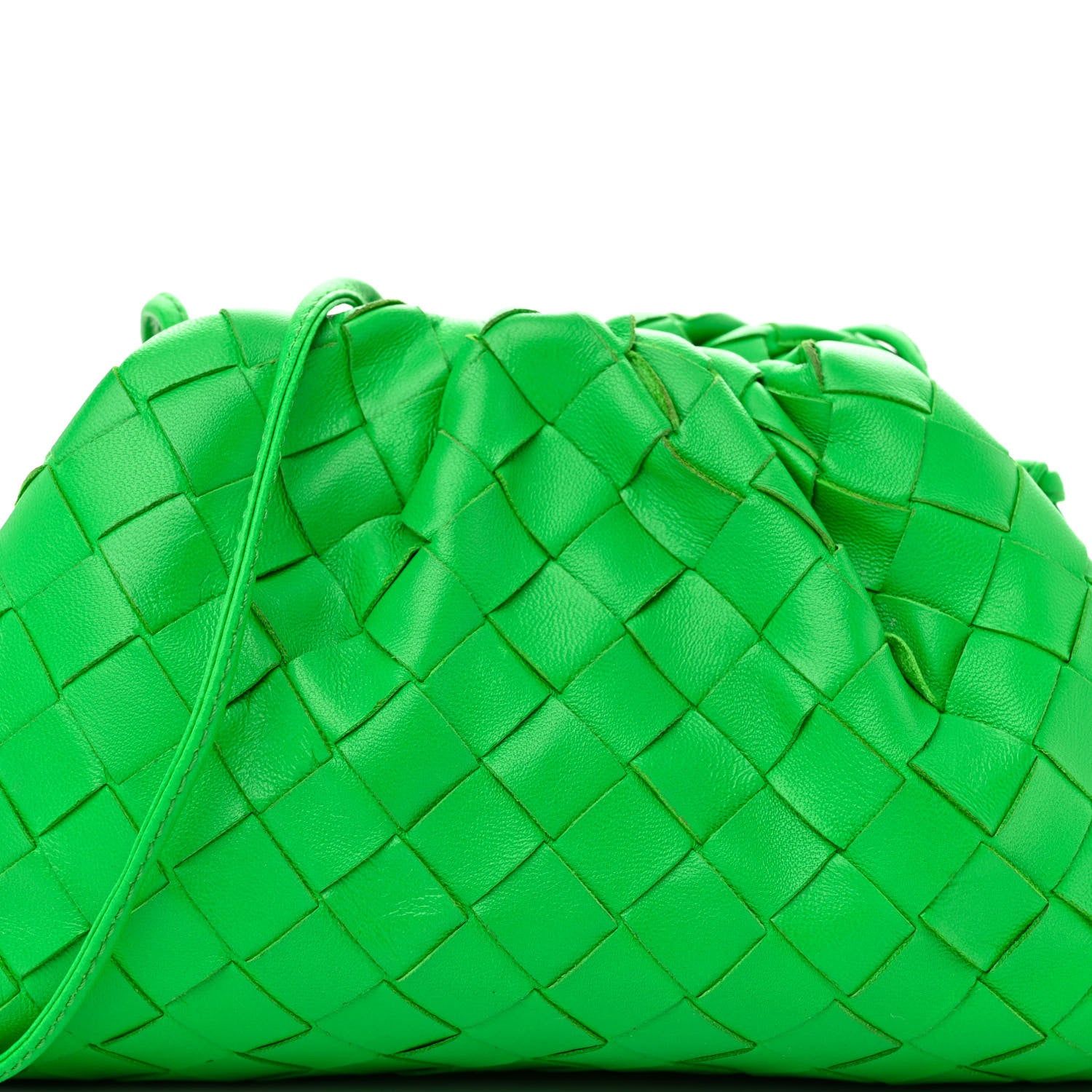 Bottega Veneta Nappa Intrecciato The Mini Pouch Clutch Parakeet 8 of 10