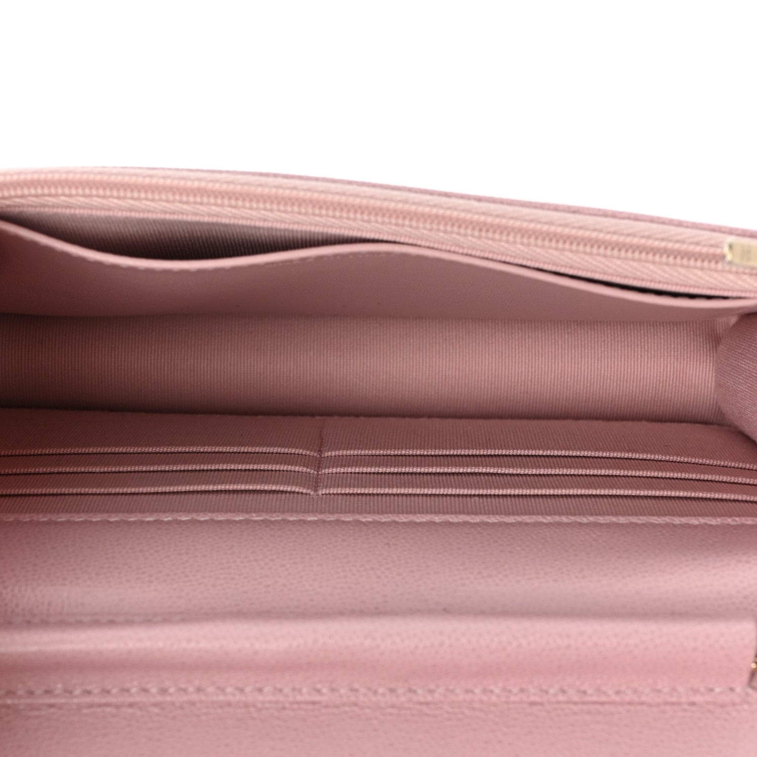 Chanel Caviar Quilted Studded CC Wallet on Chain WOC Light Pink 6 of 12
