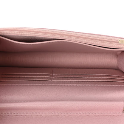 Chanel Caviar Quilted Studded CC Wallet on Chain WOC Light Pink 6 of 12