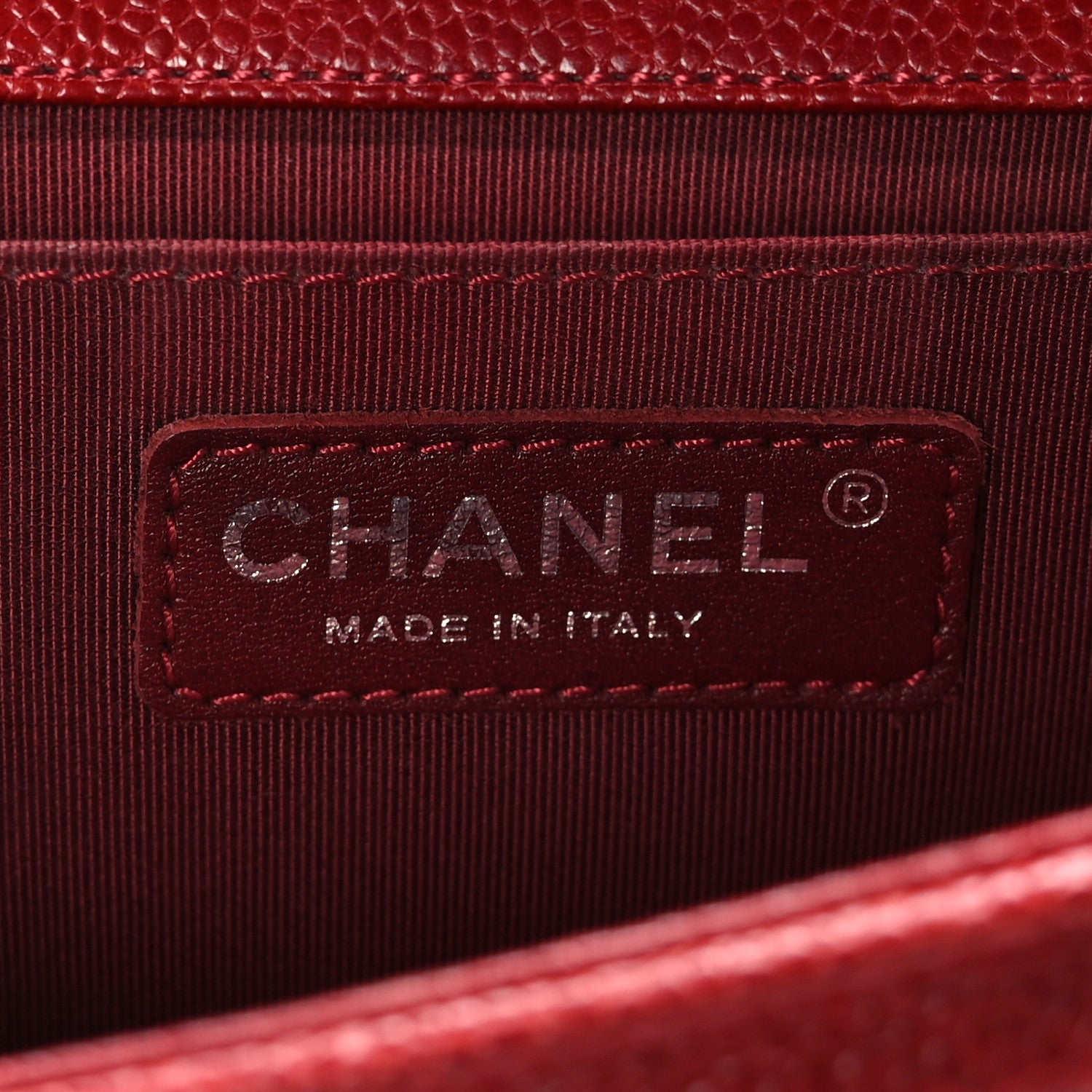 Chanel Caviar Quilted Medium Boy Flap Red 6 of 9