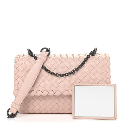 Bottega Veneta Nappa Intrecciato Baby Olimpia Shoulder Bag Petale 1 of 9