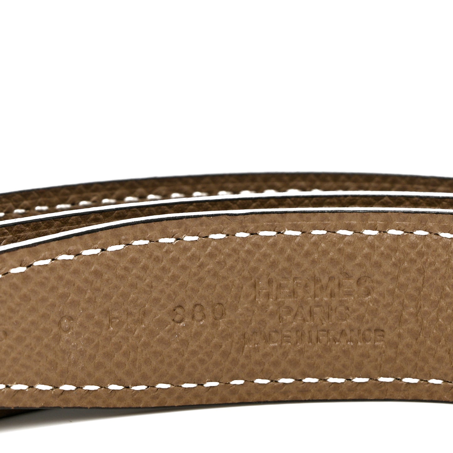 Swift Epsom 24mm Mini Constance H Belt 85/34 Black Etoupe