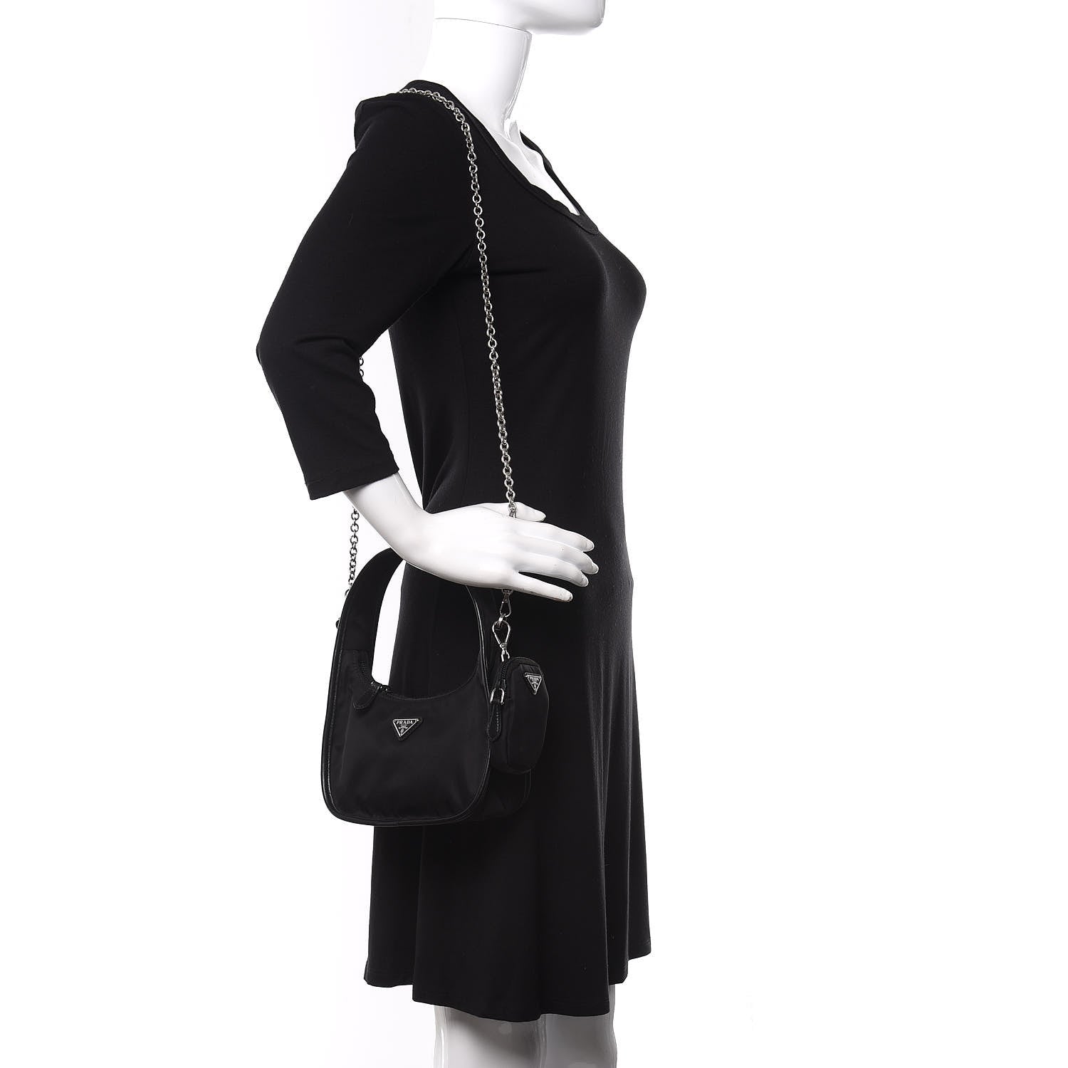 Prada Tessuto Nylon Re-Edition 1995 Bag Black 2 of 11