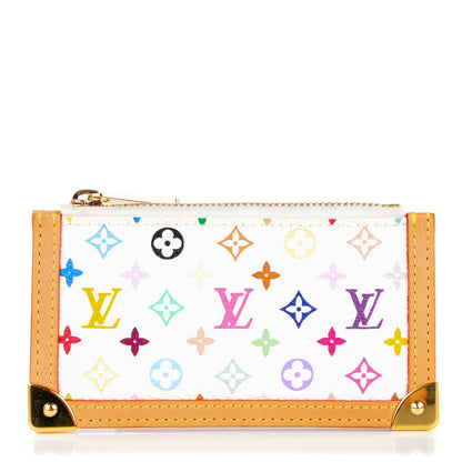 Louis Vuitton Monogram Multicolor Key Pouch White 1 of 8
