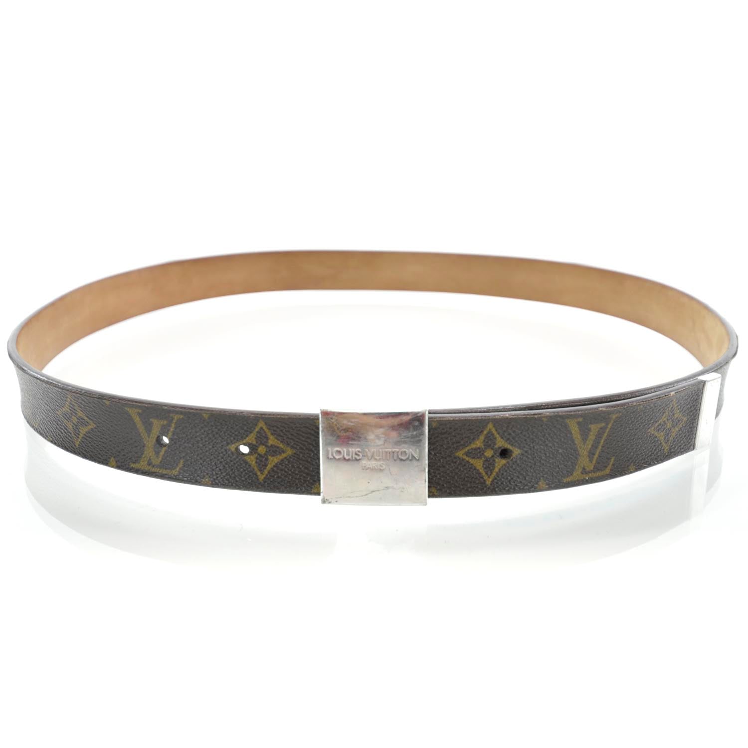 Louis Vuitton Monogram LV Paris Buckle Belt 1 of 5