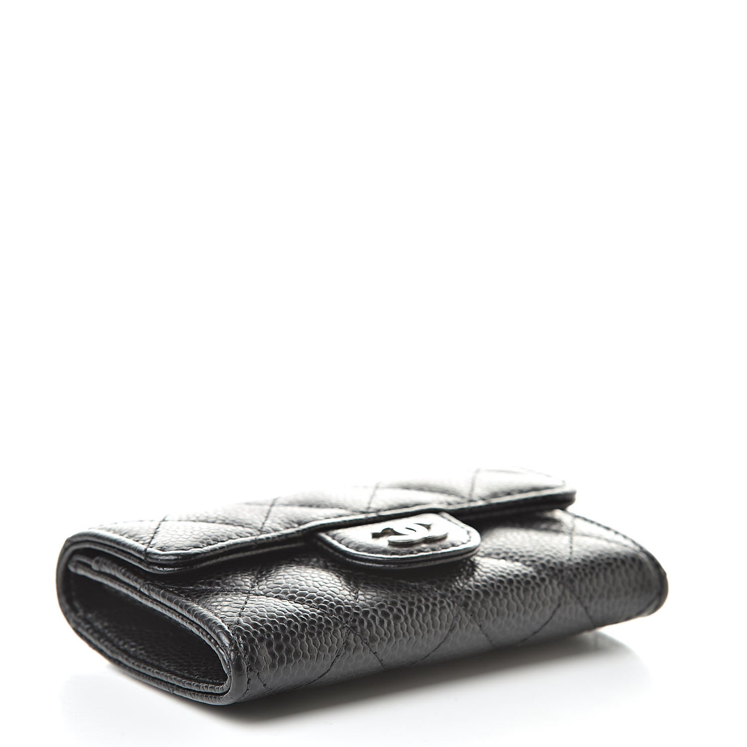 Chanel Caviar Quilted Flap Card Holder Black 4 of 10