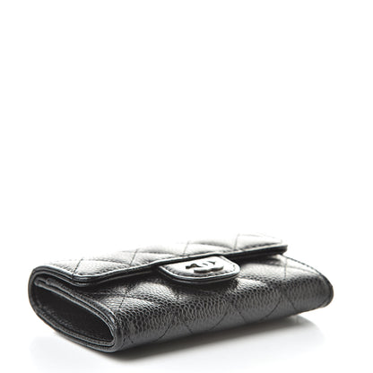 Chanel Caviar Quilted Flap Card Holder Black 4 of 10