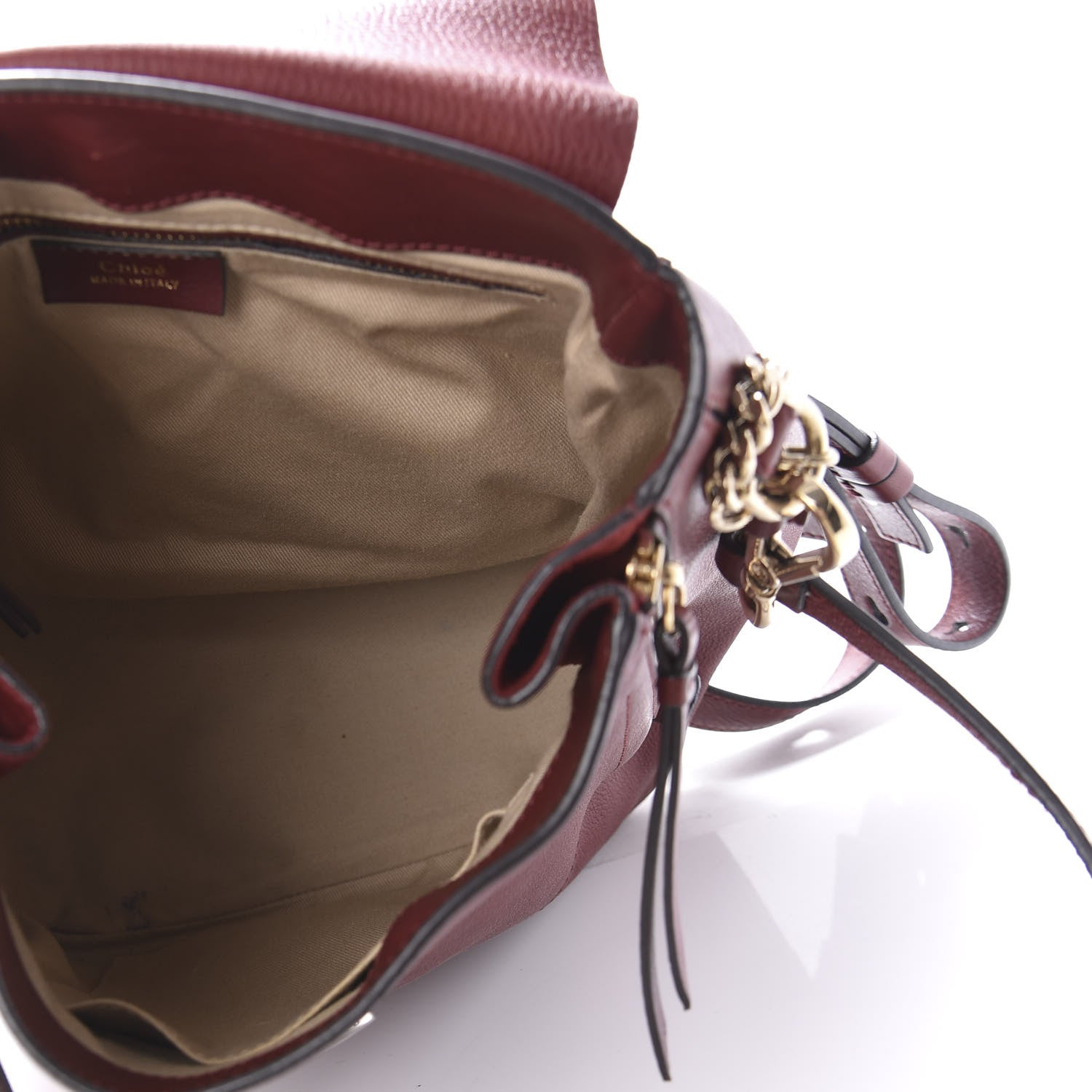 Chloe Suede Calfskin Medium Faye Backpack Sienna Red 8 of 18