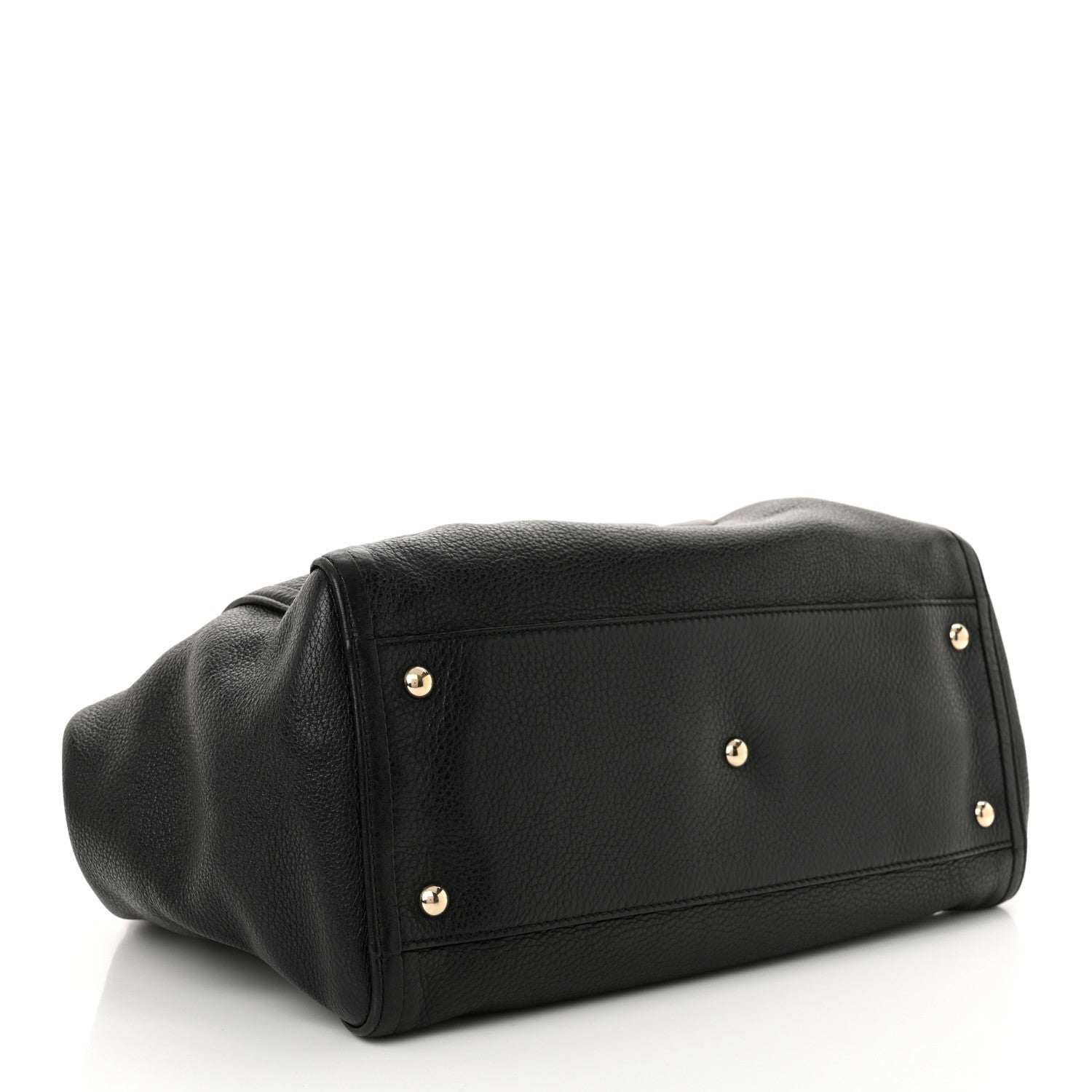Gucci Pebbled Calfskin Medium Soho Shoulder Bag Black 4 of 13