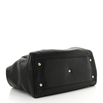 Gucci Pebbled Calfskin Medium Soho Shoulder Bag Black 4 of 13