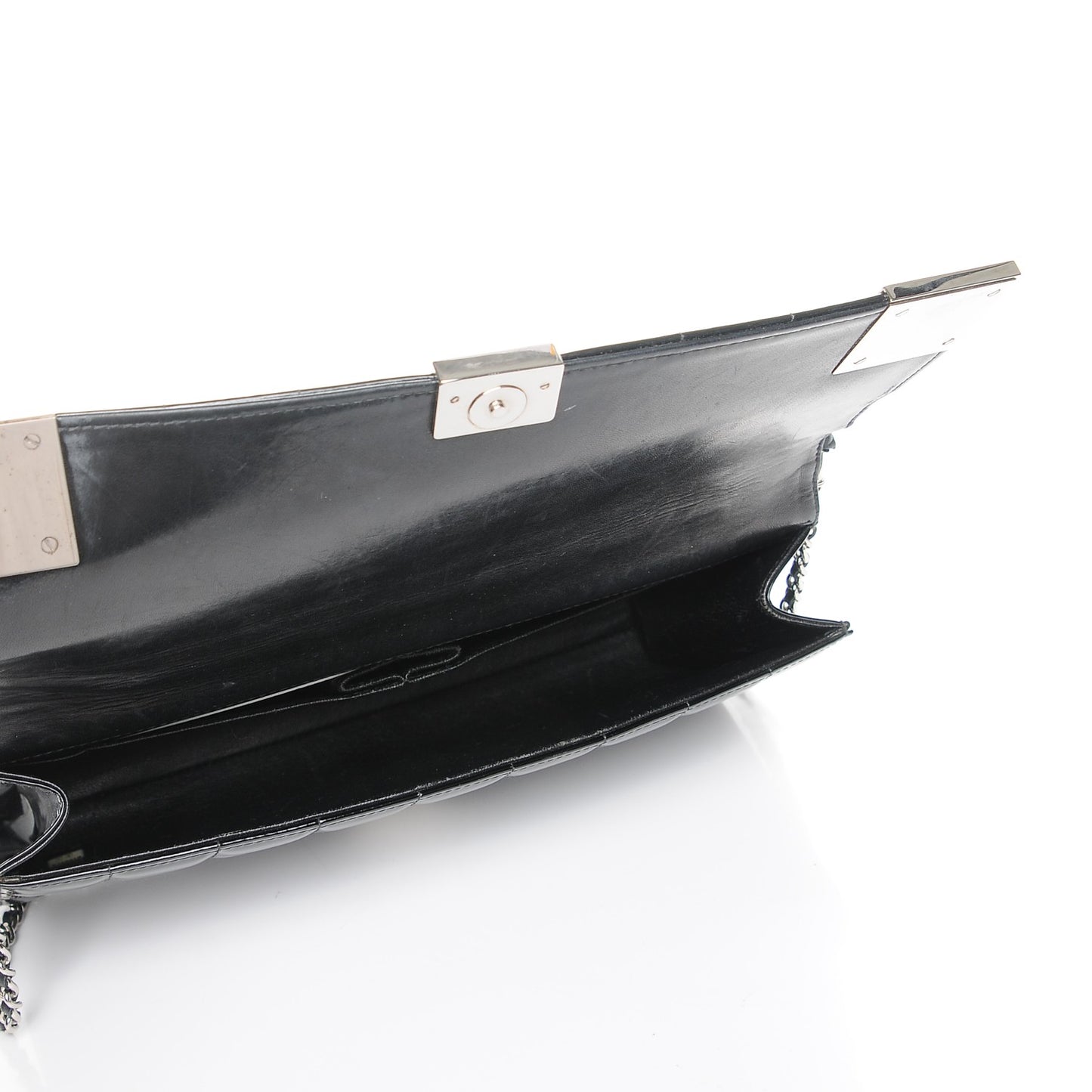 Patent Chocolate Bar Flap Black