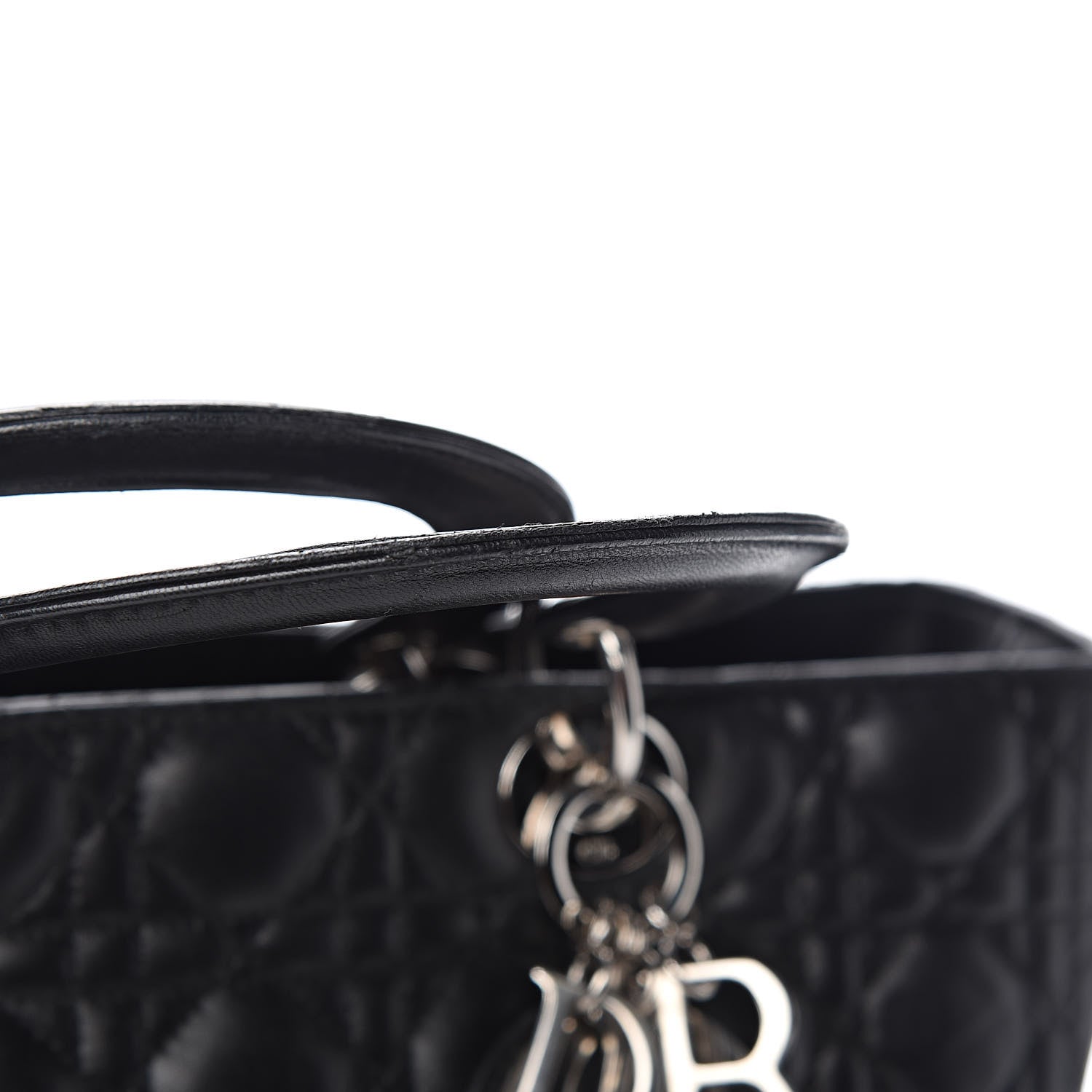 Christian Dior Lambskin Cannage Large Lady Dior Black 13 of 16