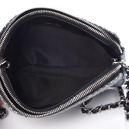 Chanel Canvas Small Deauville Clutch With Chain Charcoal 5 of 8