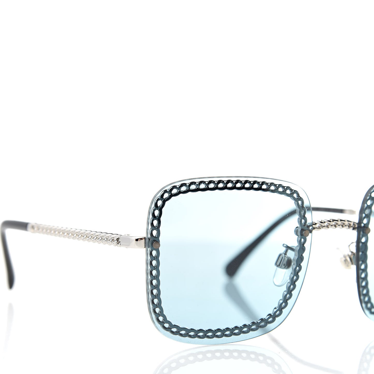Chain Square Sunglasses 4244 Blue