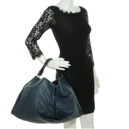 Bottega Veneta Lambskin Aquilone Large Hobo China 2 of 8