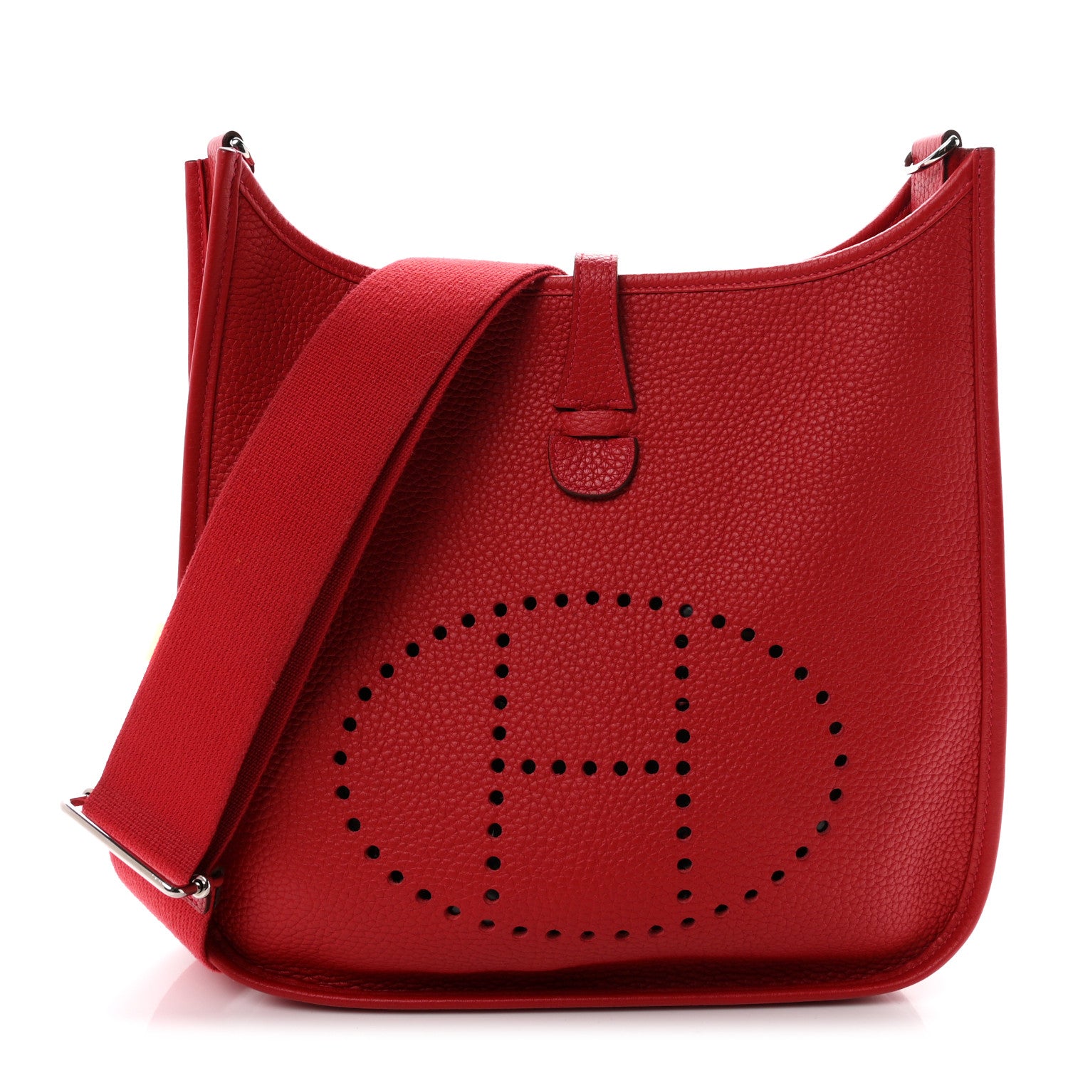 Hermes Taurillon Clemence Evelyne III PM Rouge Casaque 1 of 11