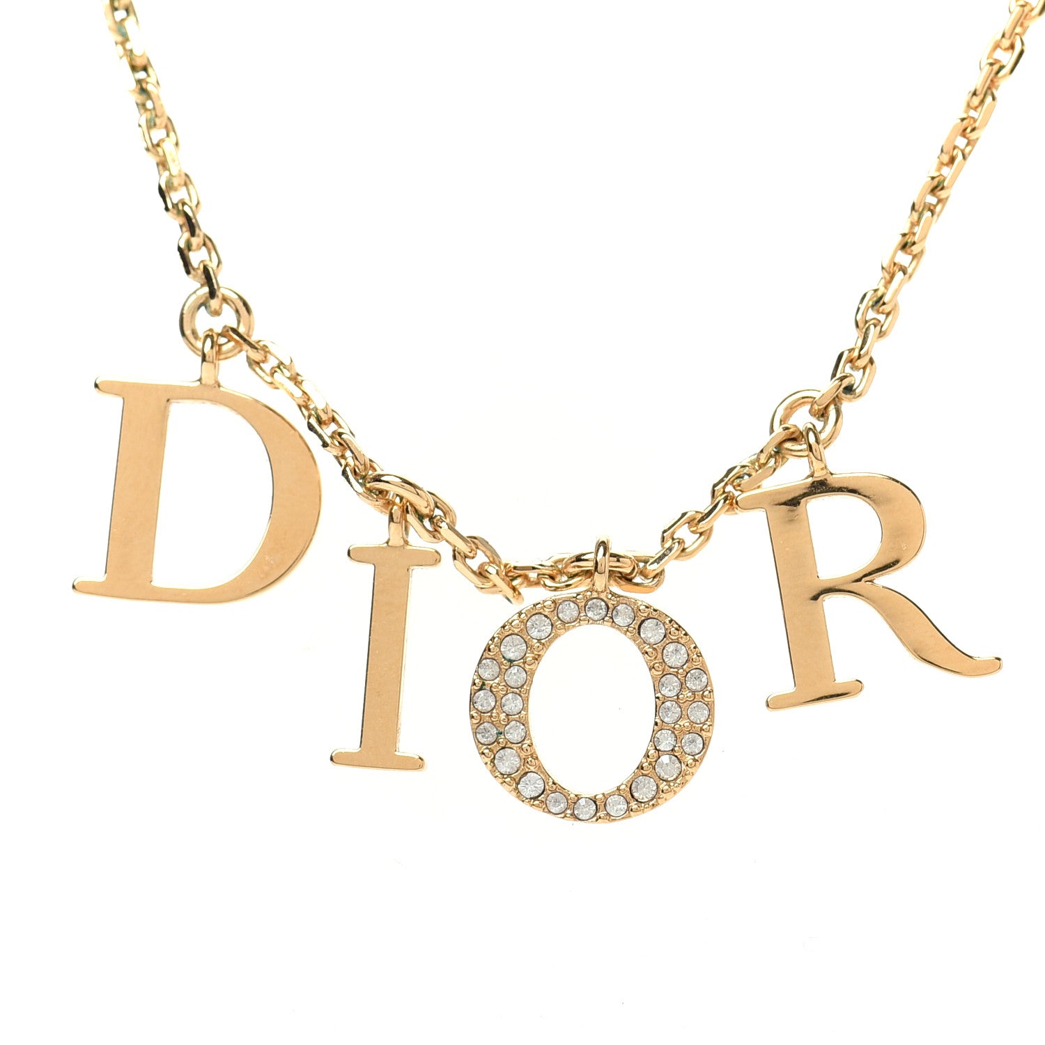 Christian Dior Crystal Dio(r)evolution Necklace Gold 4 of 5