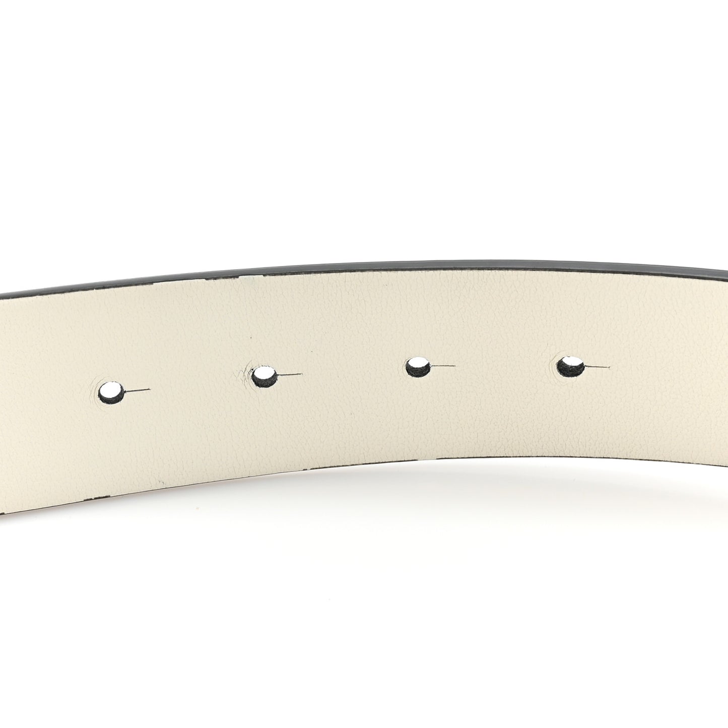 Patent Calfskin CC Reversible Belt 85 34 Black White