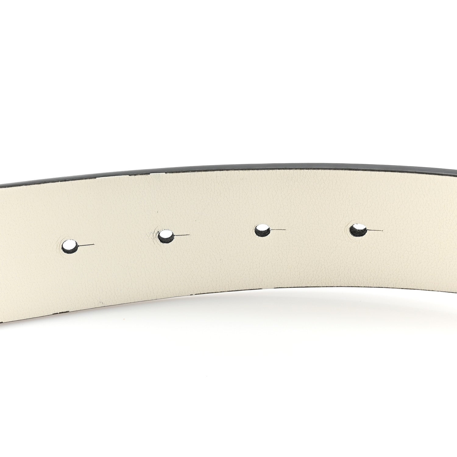 Chanel Patent Calfskin CC Reversible Belt 85 34 Black White 3 of 8