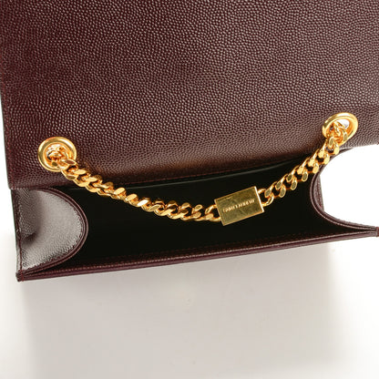 Saint Laurent Grain De Poudre Small Monogram Kate Satchel Armaranto 5 of 7