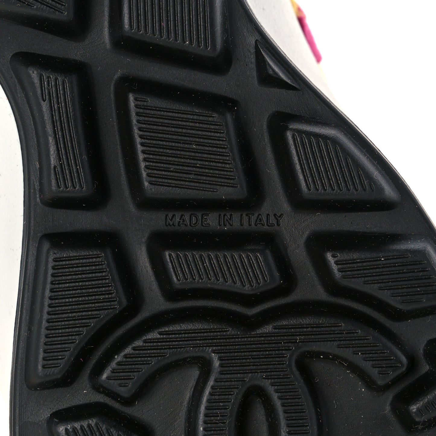 Fabric Suede Kidskin CC Sneakers 38.5 Light Turquoise Fuchsia Yellow