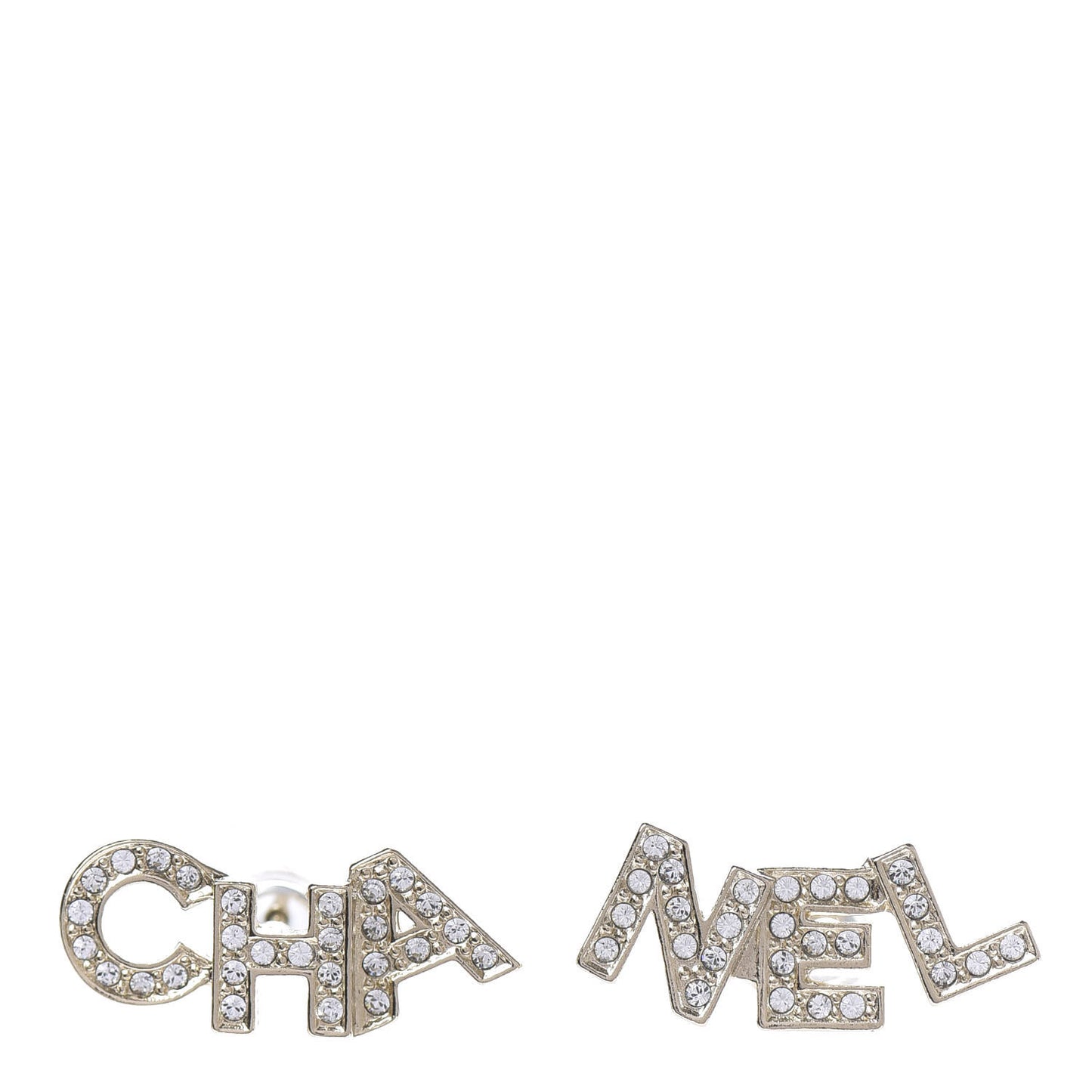 Crystal Pearl Signature Stud Earrings Gold