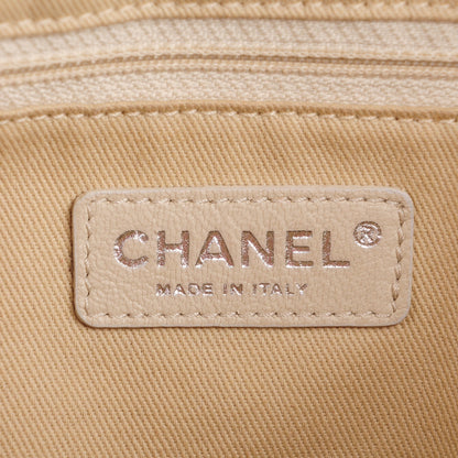 Chanel Lambskin Stitched Expandable Tote Red 6 of 9